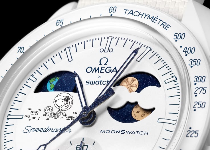 Omega x Swatch MISSION TO EARTHPHASE - MOONSHINE GOLD - ângulo alternativo